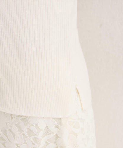 拼接針織套頭衫