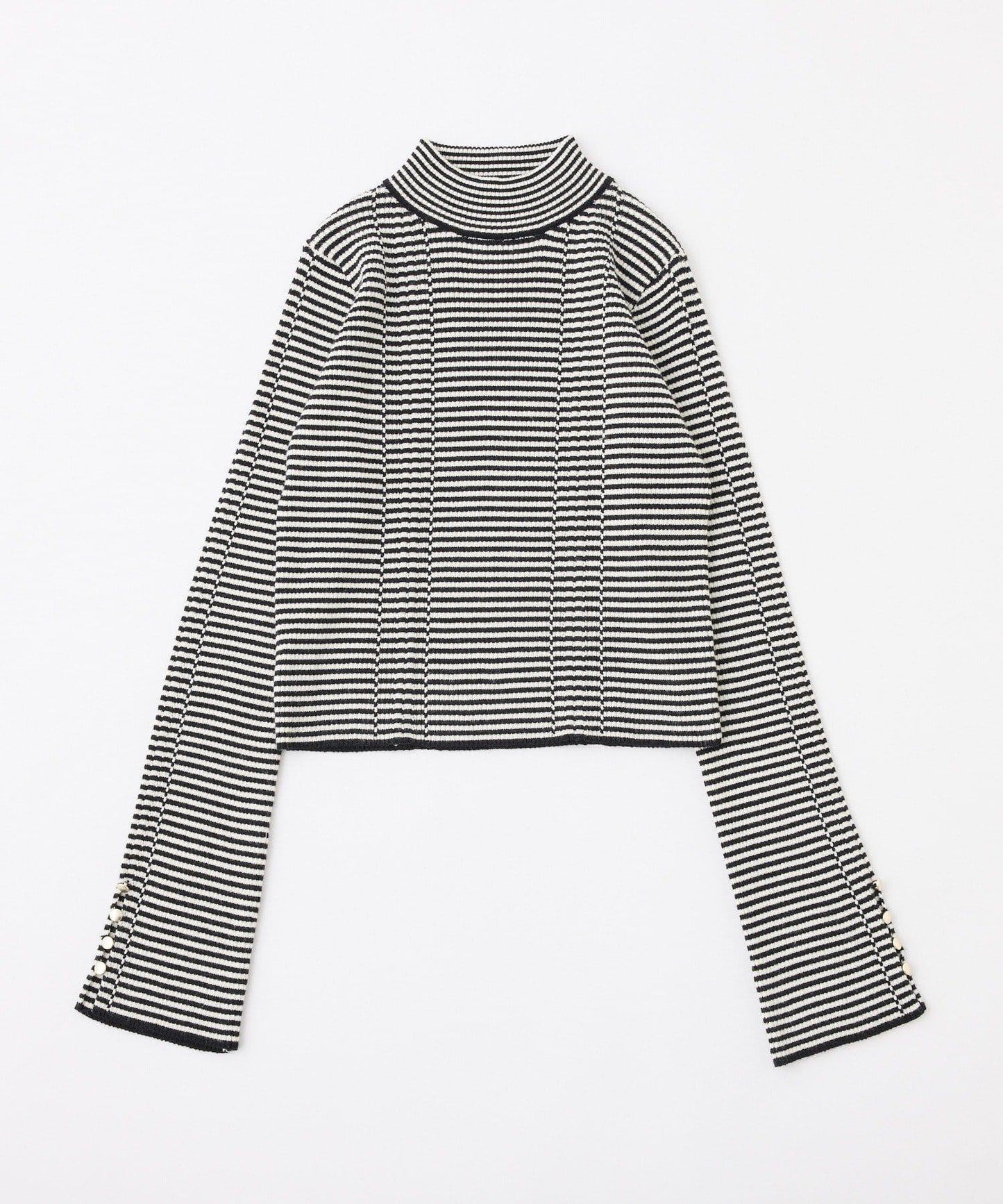 鏤空高領針織衫