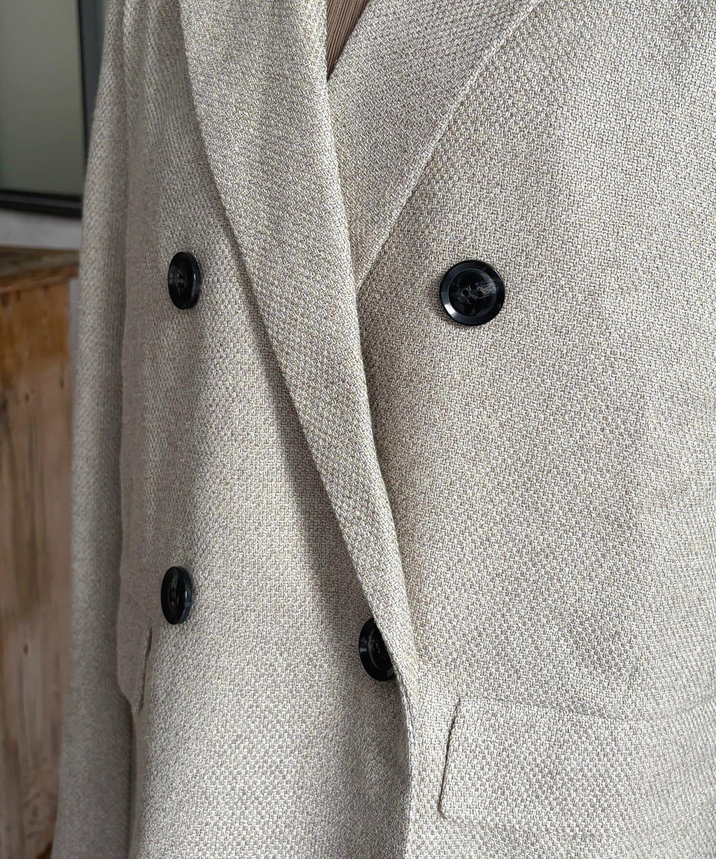 粗花呢西裝外套