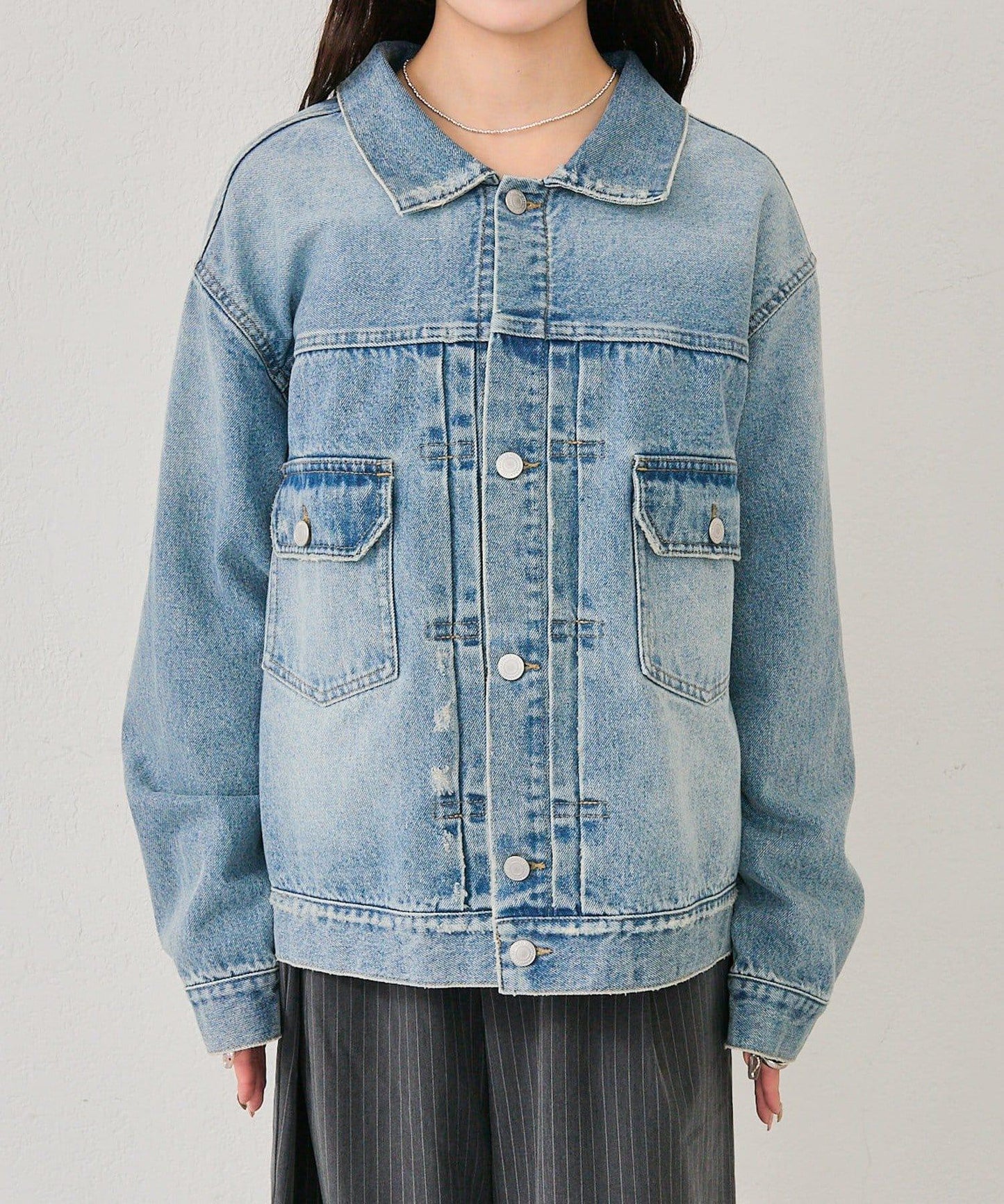 寬鬆牛仔夾克