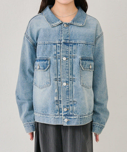 寬鬆牛仔夾克
