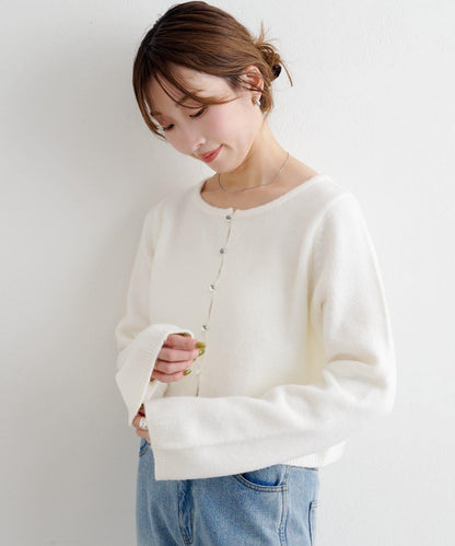 【4色可選】B 仿羊絨針織開衫