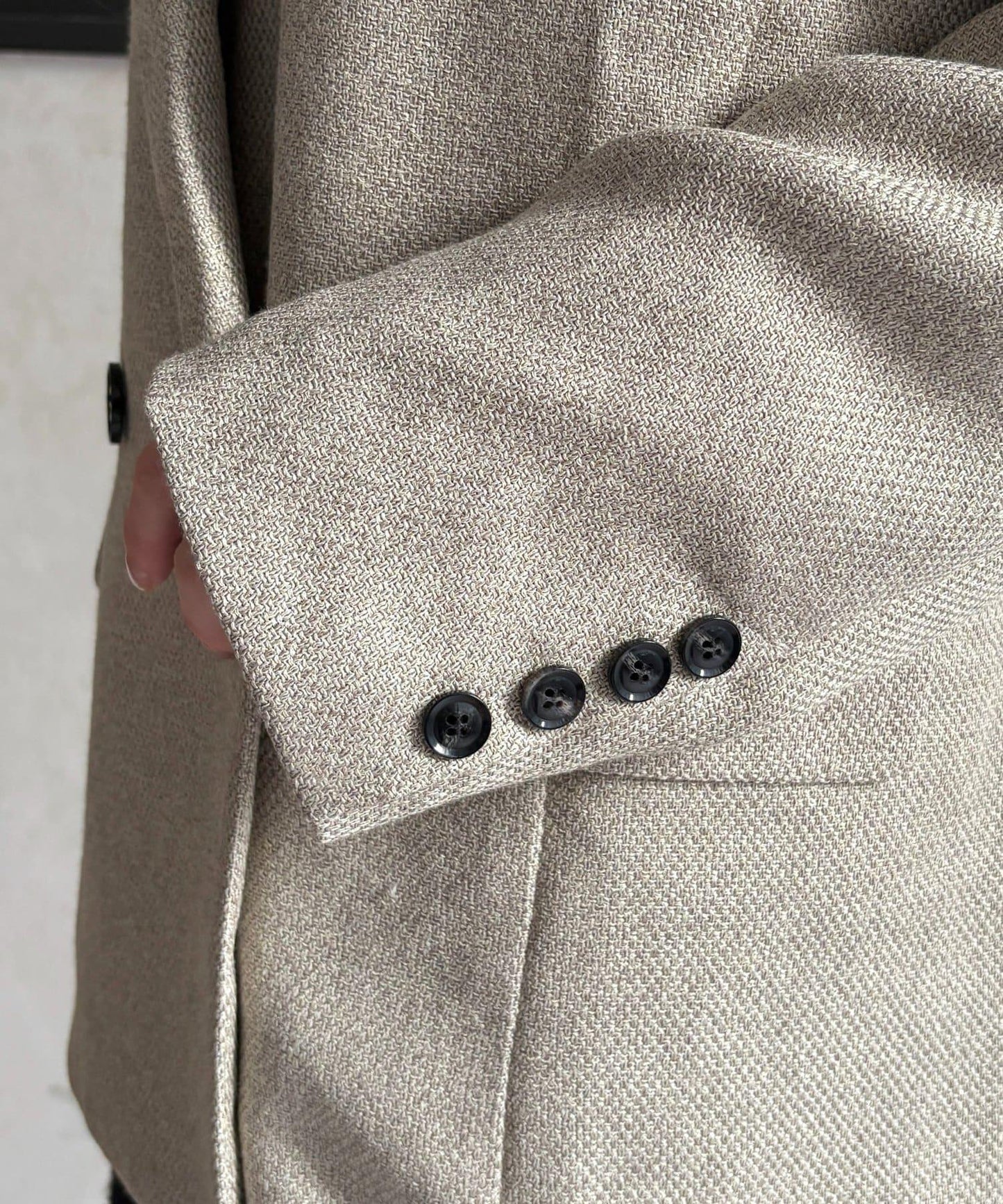 粗花呢西裝外套