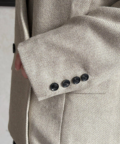 粗花呢西裝外套