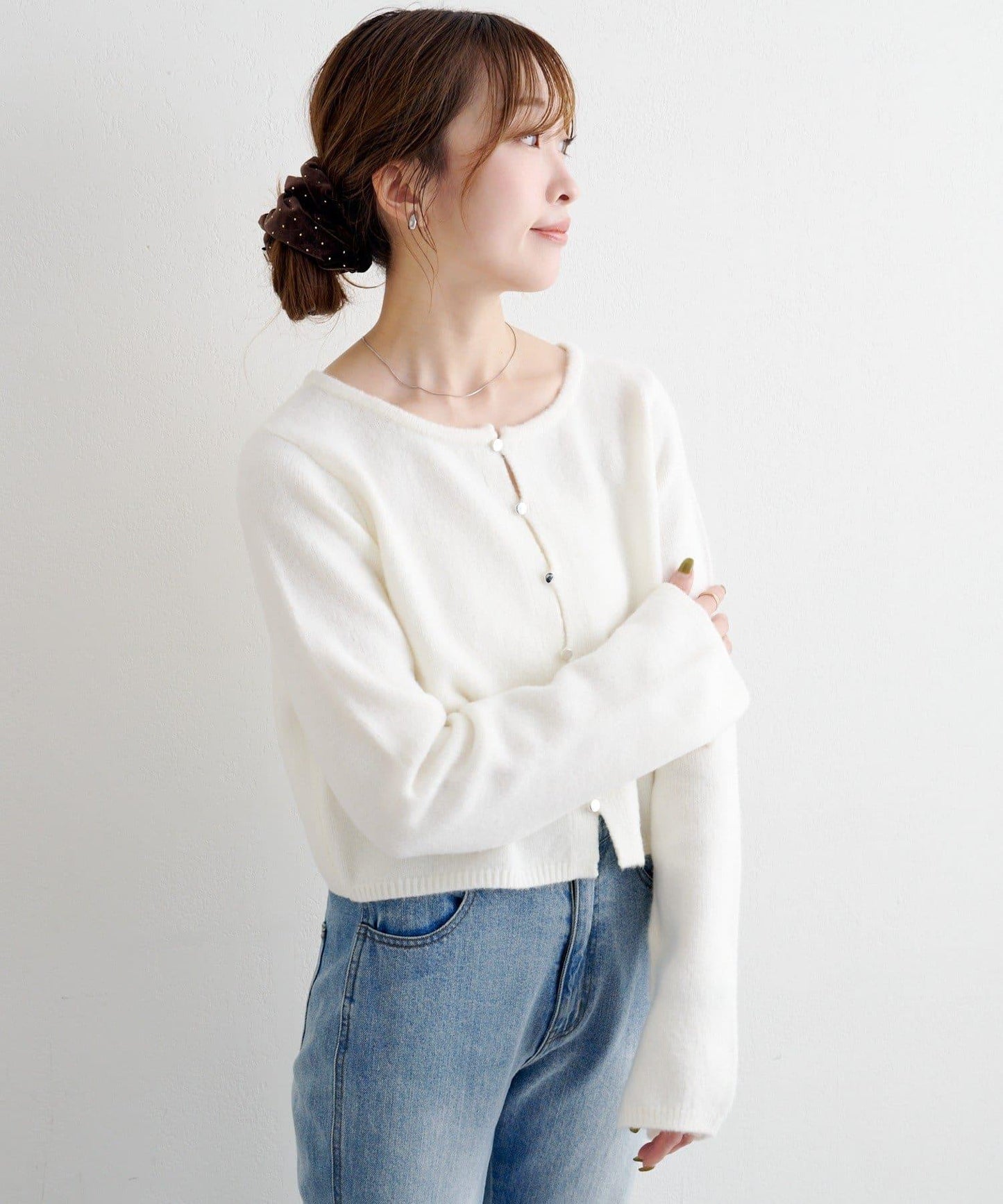 【4色可選】B 仿羊絨針織開衫