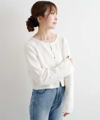 【4色可選】B 仿羊絨針織開衫