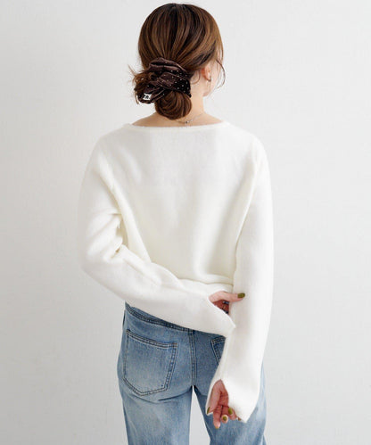 【4色可選】B 仿羊絨針織開衫