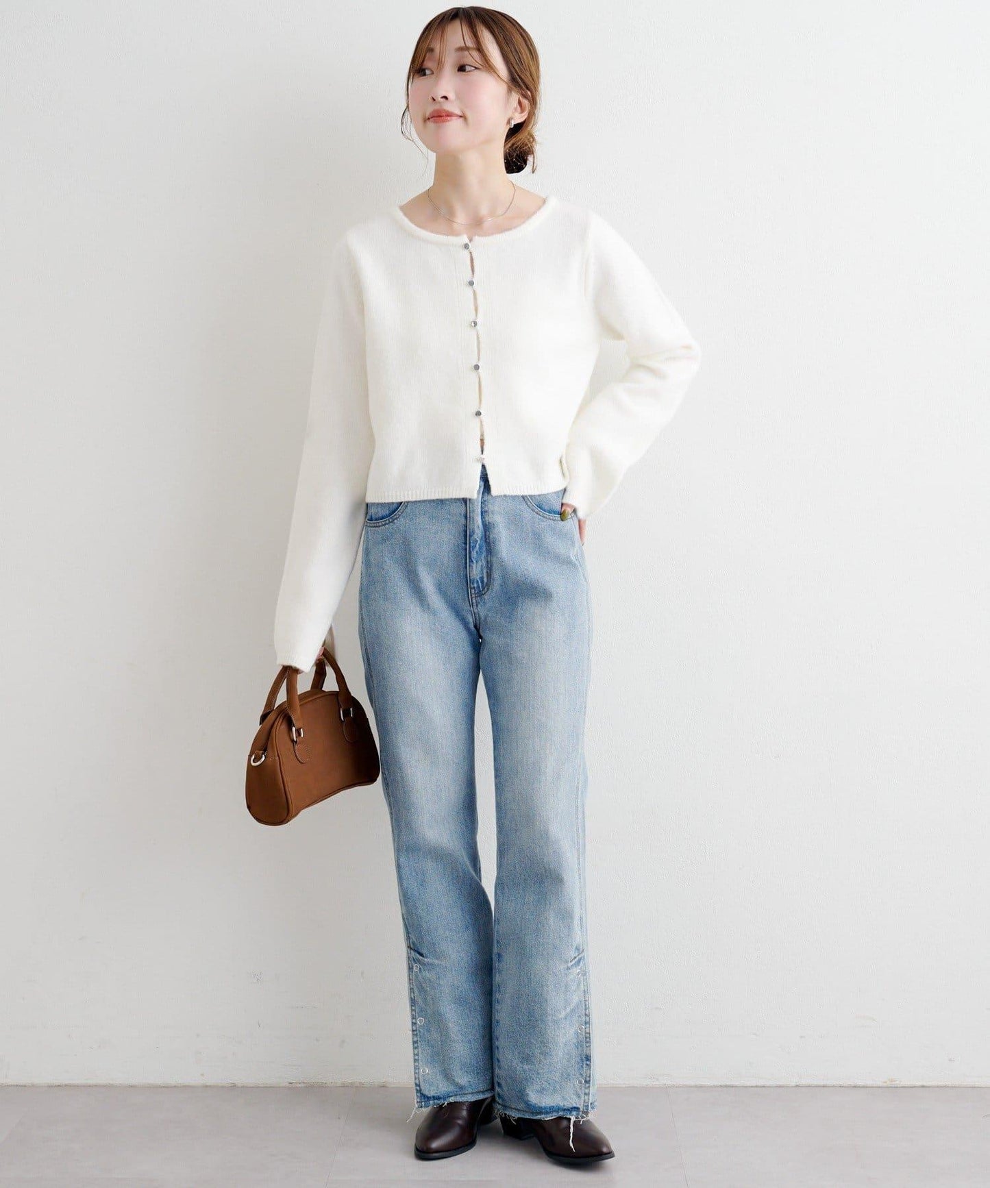 【4色可選】B 仿羊絨針織開衫