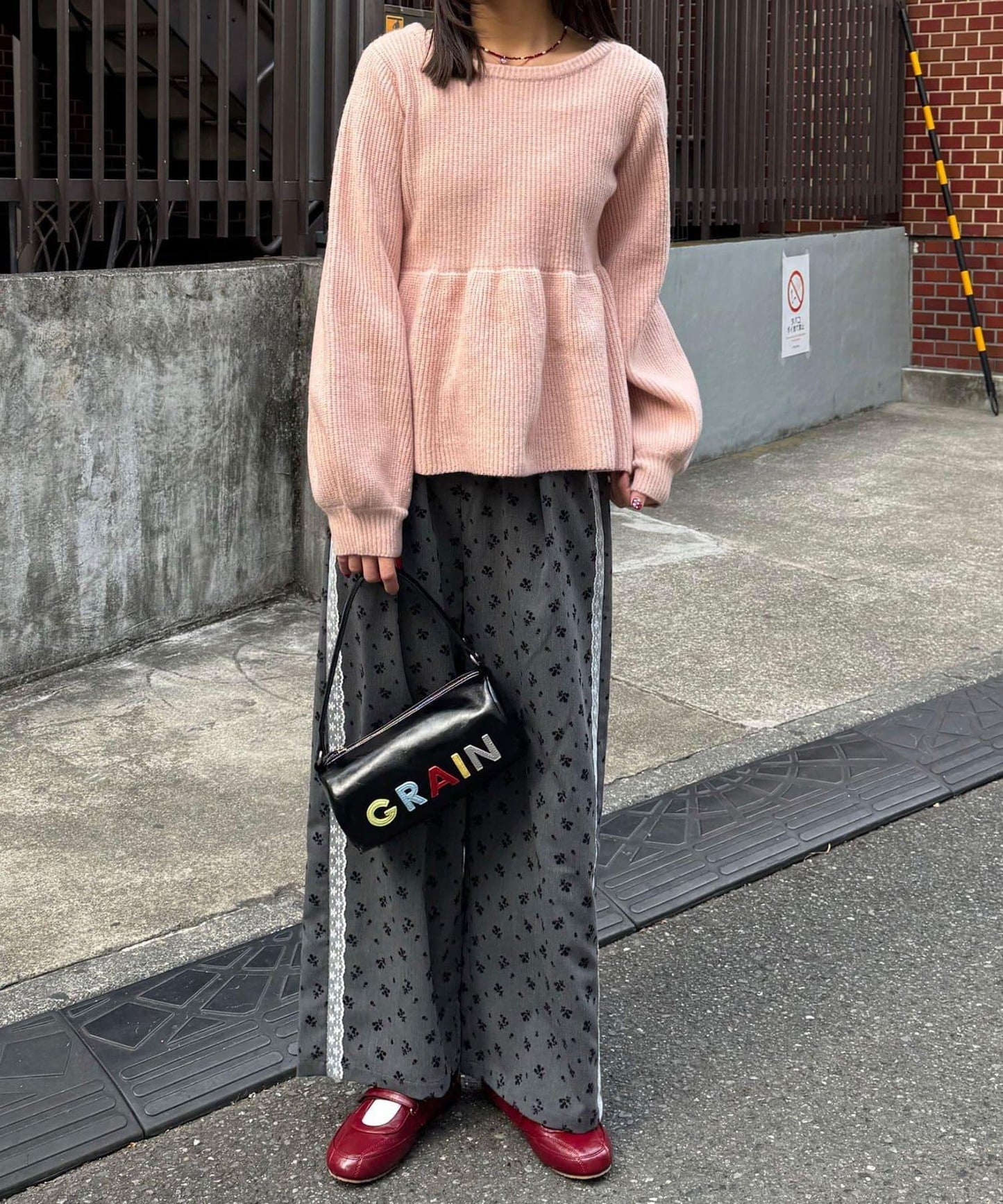 【neutral by ciaopanic】荷葉邊蝴蝶結針織衫