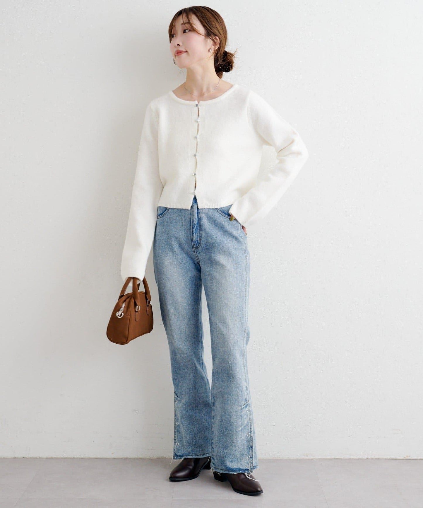 【4色可選】B 仿羊絨針織開衫