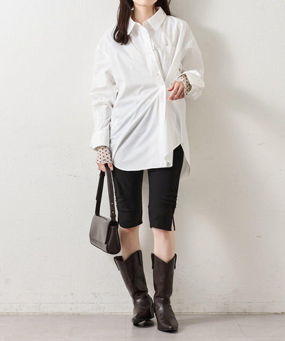 紐扣層疊寬鬆襯衫
