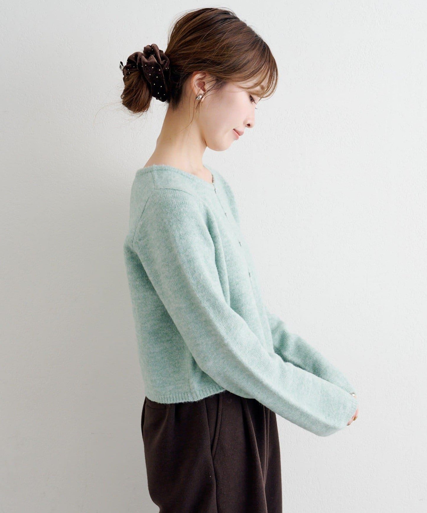 【4色可選】B 仿羊絨針織開衫