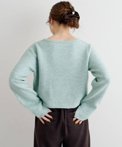 【4色可選】B 仿羊絨針織開衫