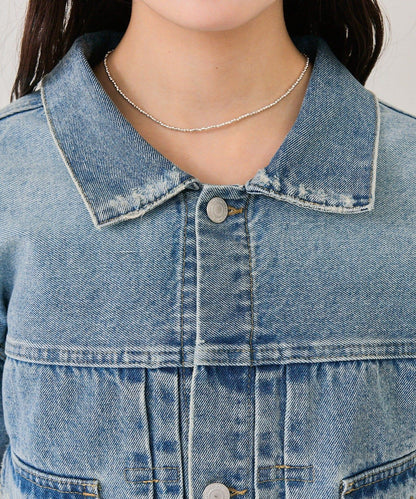 寬鬆牛仔夾克