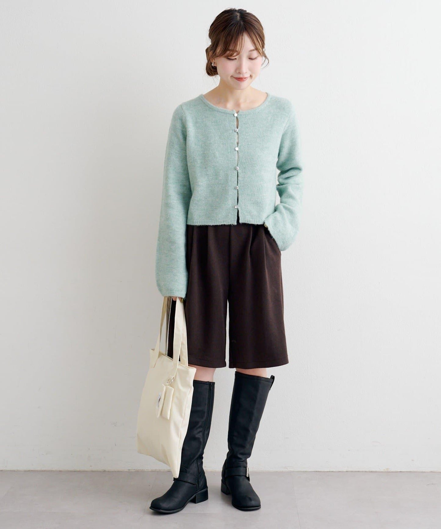 【套裝可搭配】B針織風格衛衣短褲