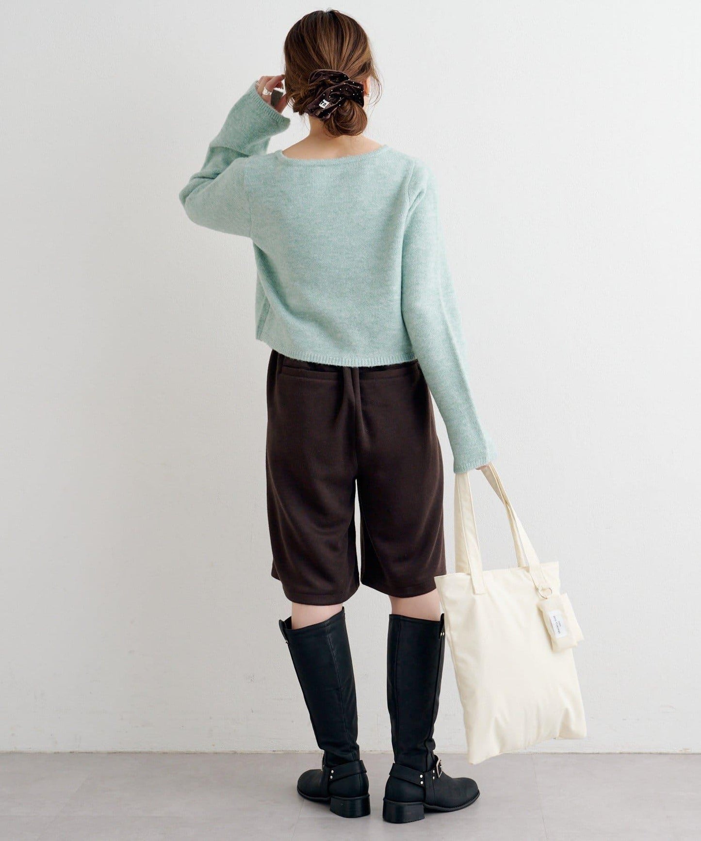 【套裝可搭配】B針織風格衛衣短褲