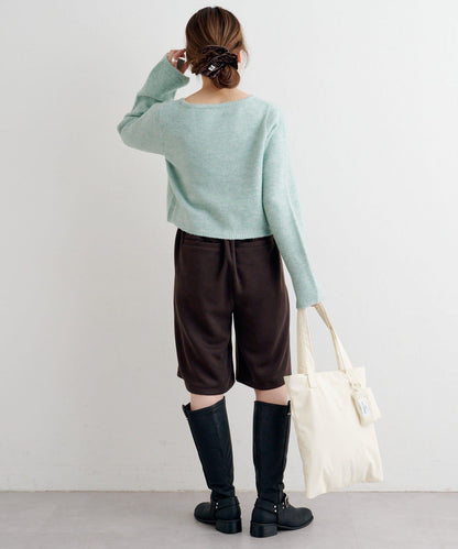 【套裝可搭配】B針織風格衛衣短褲