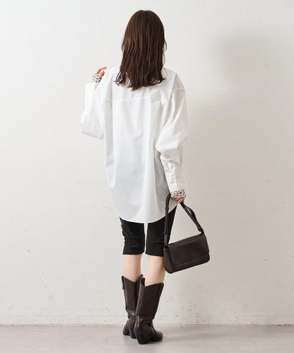 紐扣層疊寬鬆襯衫
