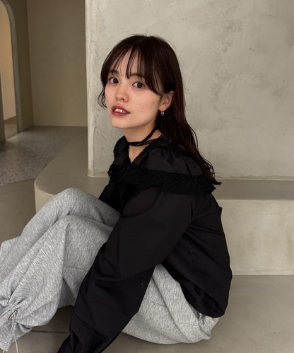 【@lily.s_y企畫】V型荷葉邊襯衫