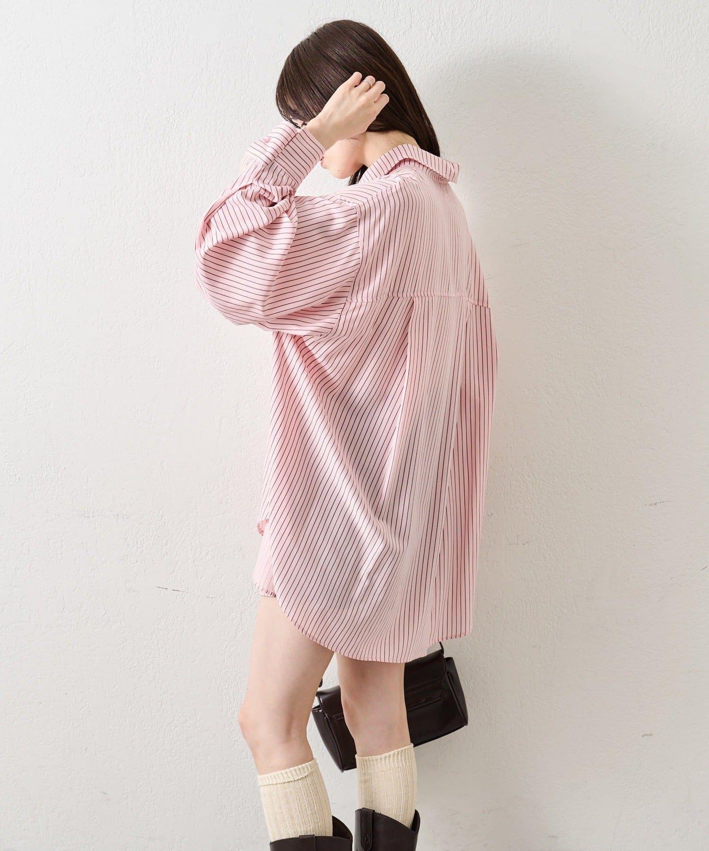 紐扣層疊寬鬆襯衫