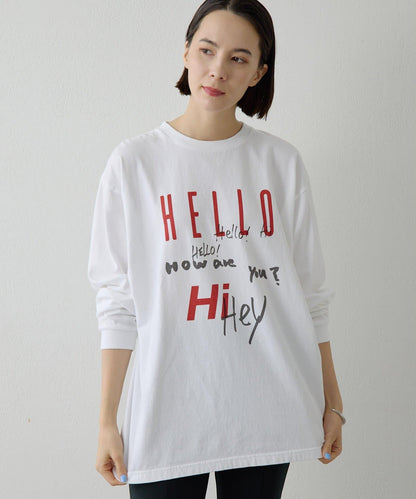 印花長袖T恤