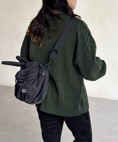 【U.S. POLO ASSN. 】1點刺繡麻花針織套頭衫