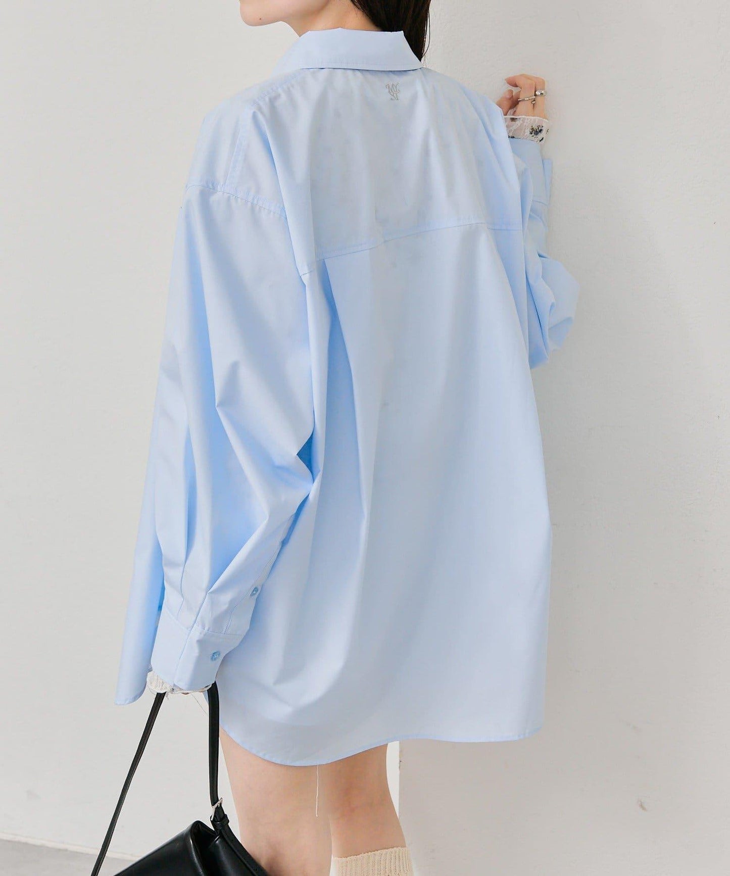 紐扣層疊寬鬆襯衫