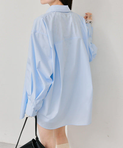 紐扣層疊寬鬆襯衫