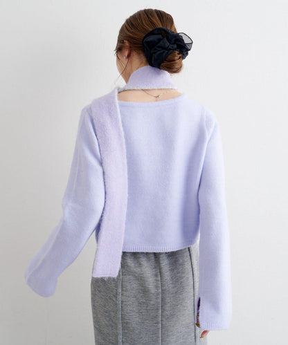 【4色可選】B 仿羊絨針織開衫