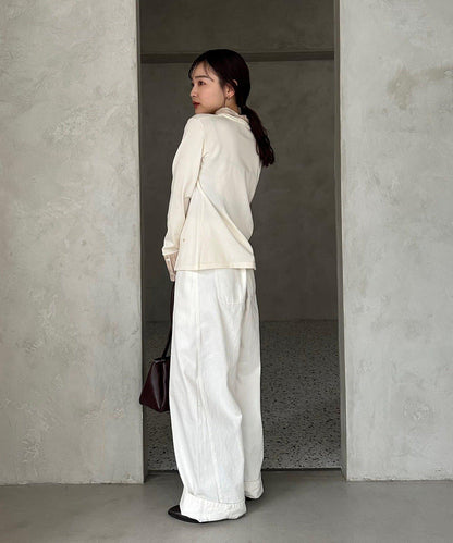 【@___s_m17企畫】條紋拼色假領針織衫