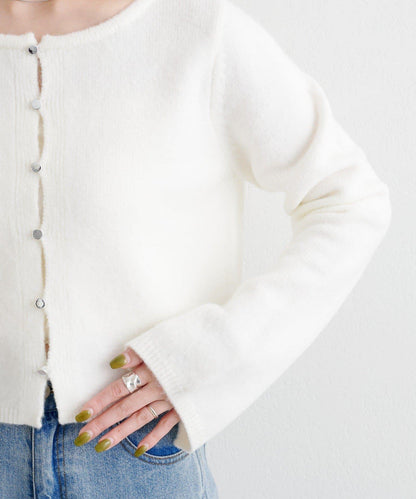 【4色可選】B 仿羊絨針織開衫