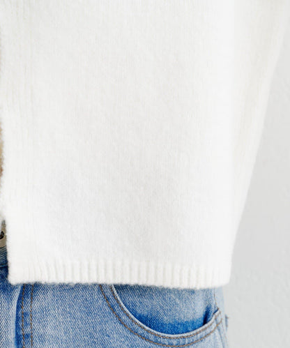 【4色可選】B 仿羊絨針織開衫