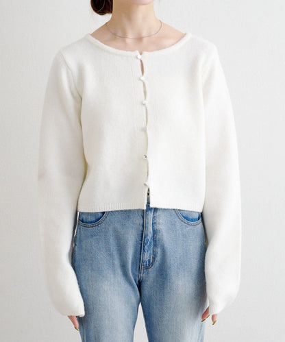 【4色可選】B 仿羊絨針織開衫