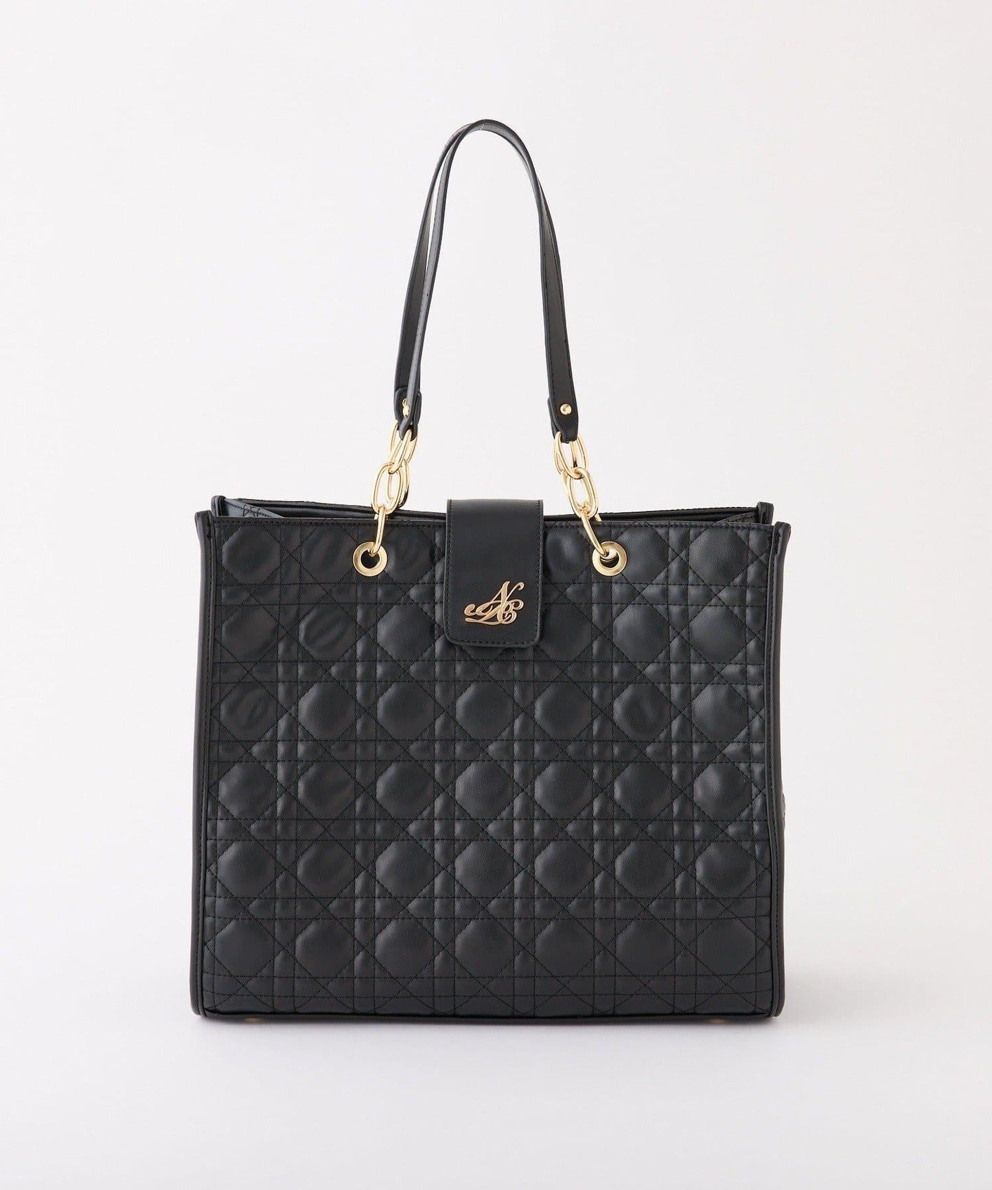 【復刻】帶徽章絎縫可摺疊托特包