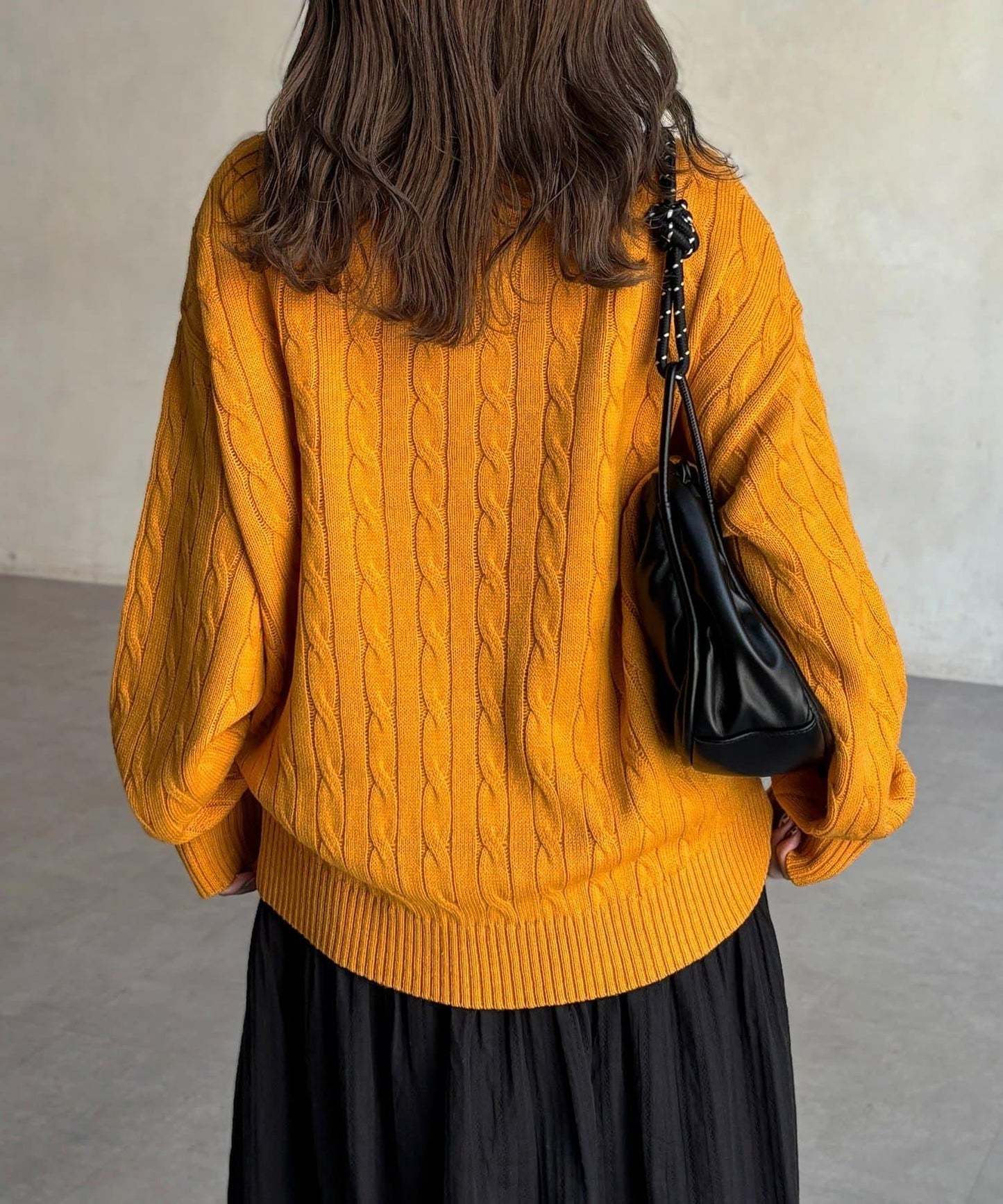 【U.S. POLO ASSN. 】1點刺繡麻花針織套頭衫