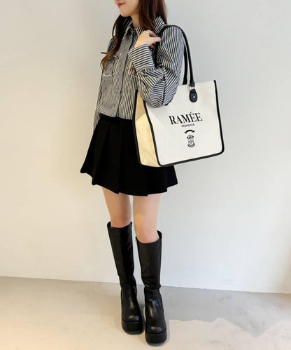 【復刻】刺繡飾邊托特包