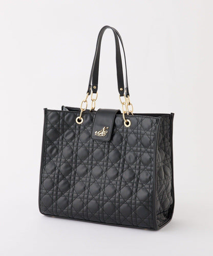 【復刻】帶徽章絎縫可摺疊托特包