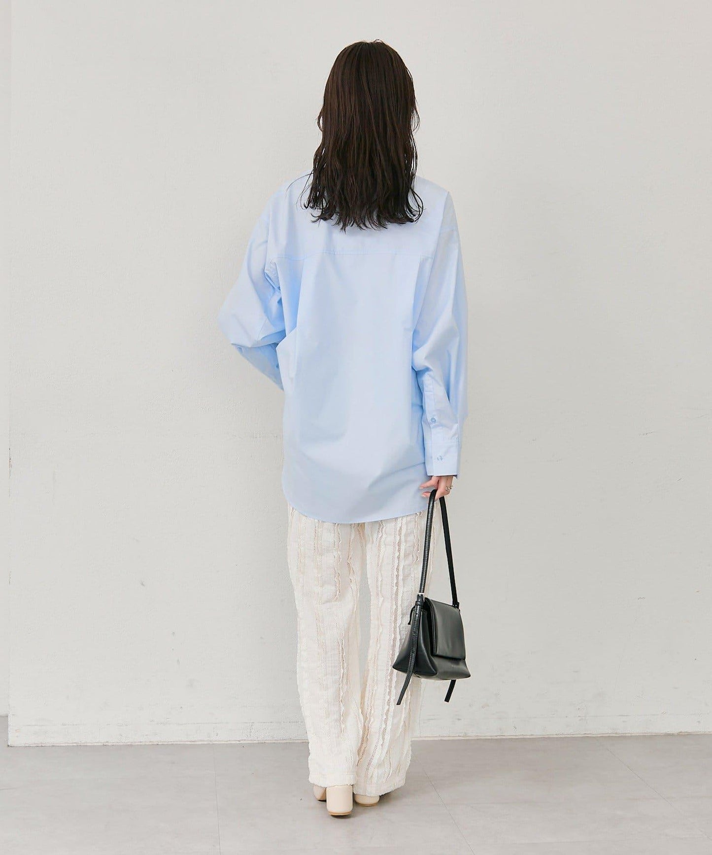 紐扣層疊寬鬆襯衫