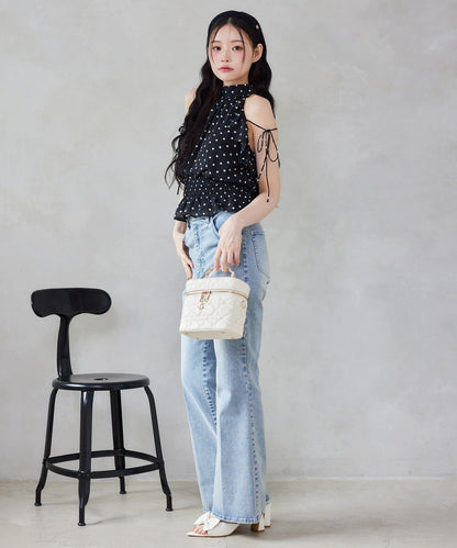 帶吊飾絎縫化妝包