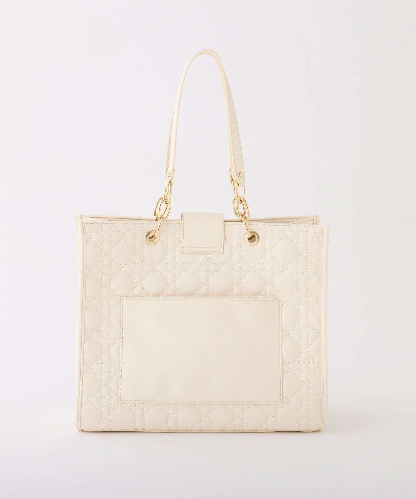 【復刻】帶徽章絎縫可摺疊托特包