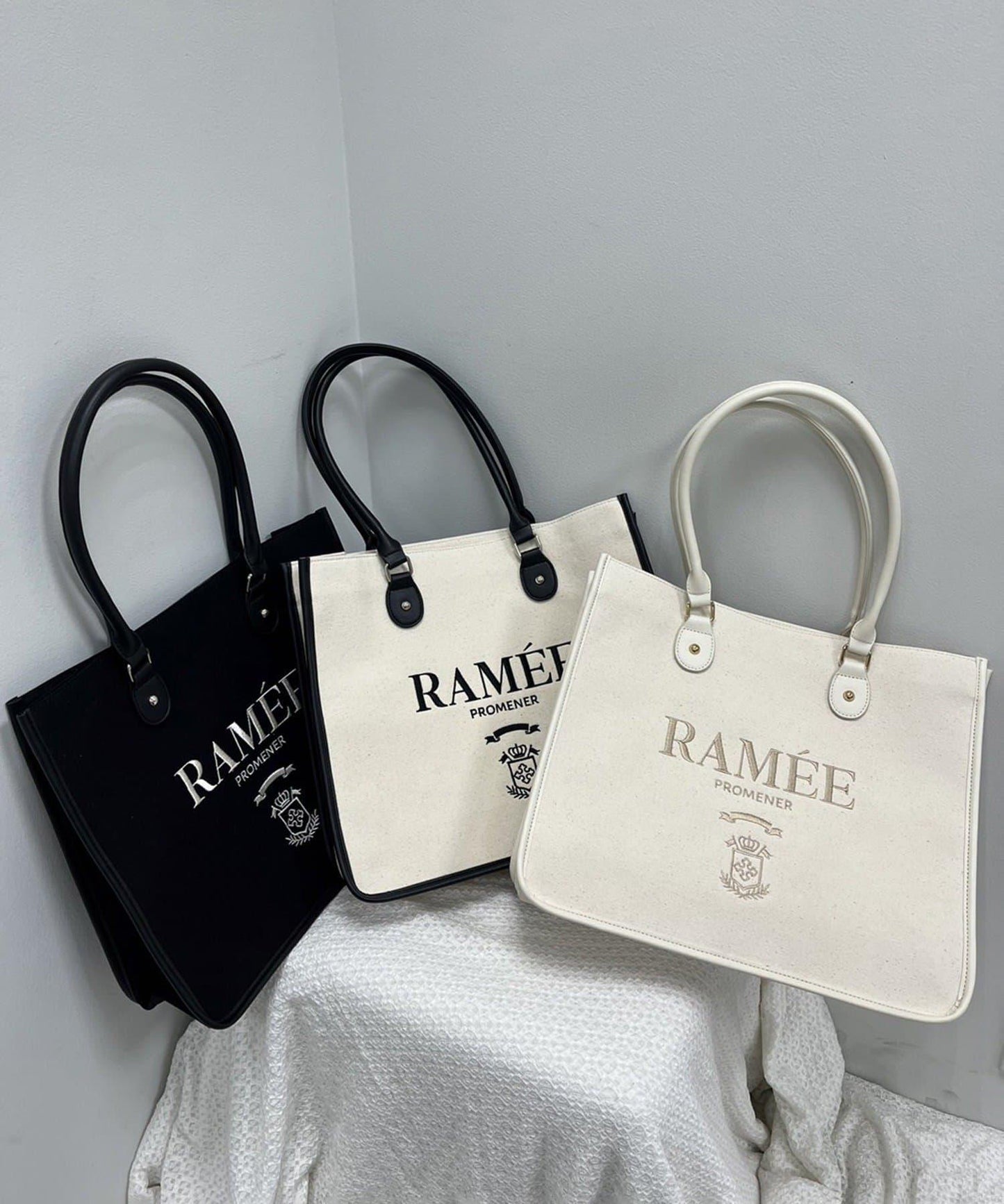 【復刻】刺繡飾邊托特包