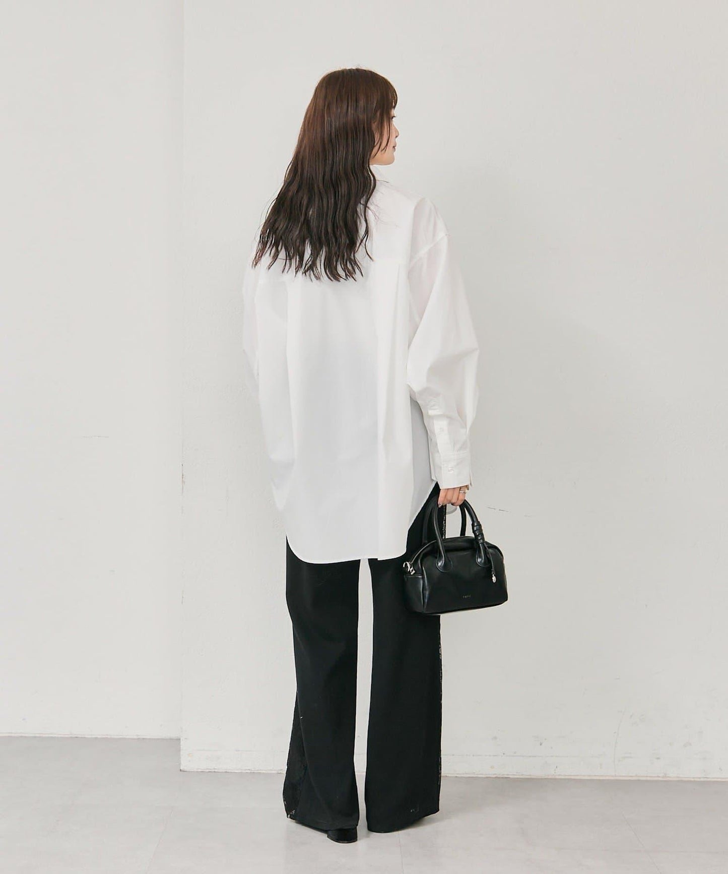 紐扣層疊寬鬆襯衫