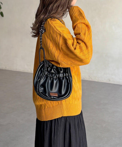 【U.S. POLO ASSN. 】1點刺繡麻花針織套頭衫