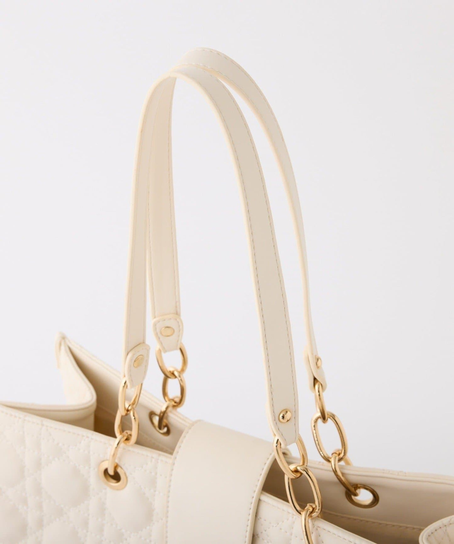 【復刻】帶徽章絎縫可摺疊托特包