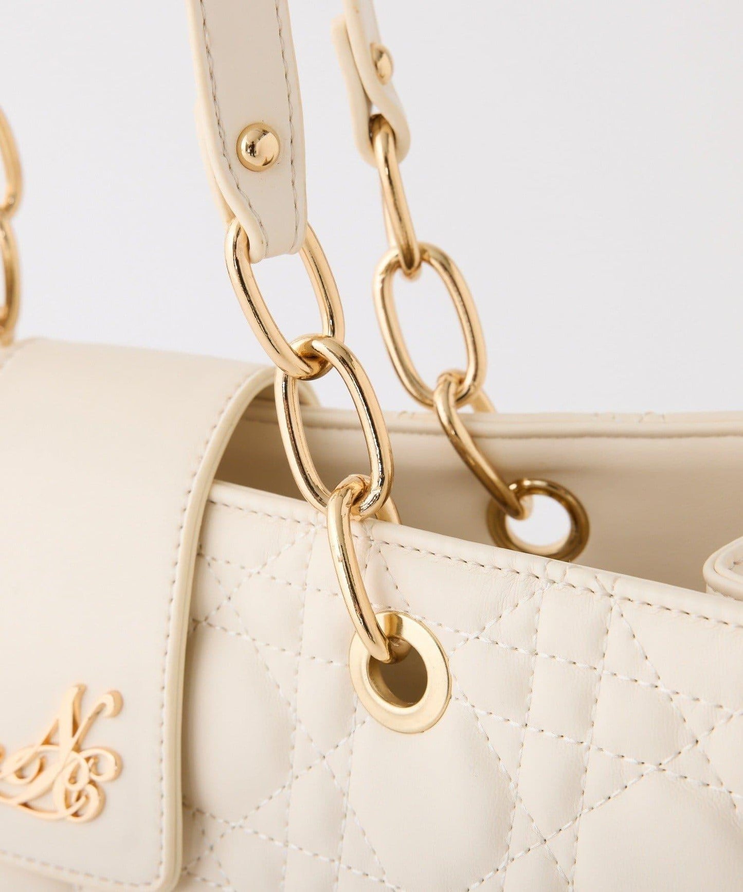 【復刻】帶徽章絎縫可摺疊托特包