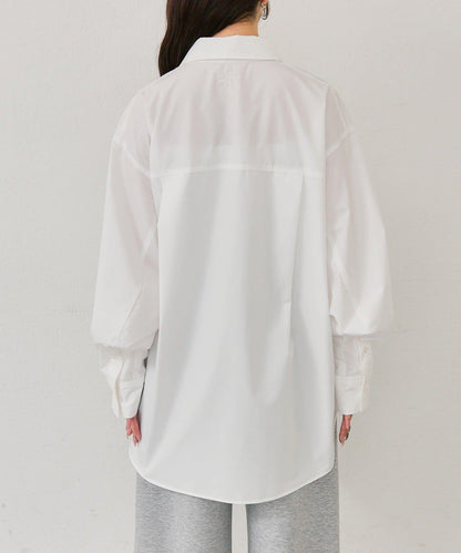 紐扣層疊寬鬆襯衫