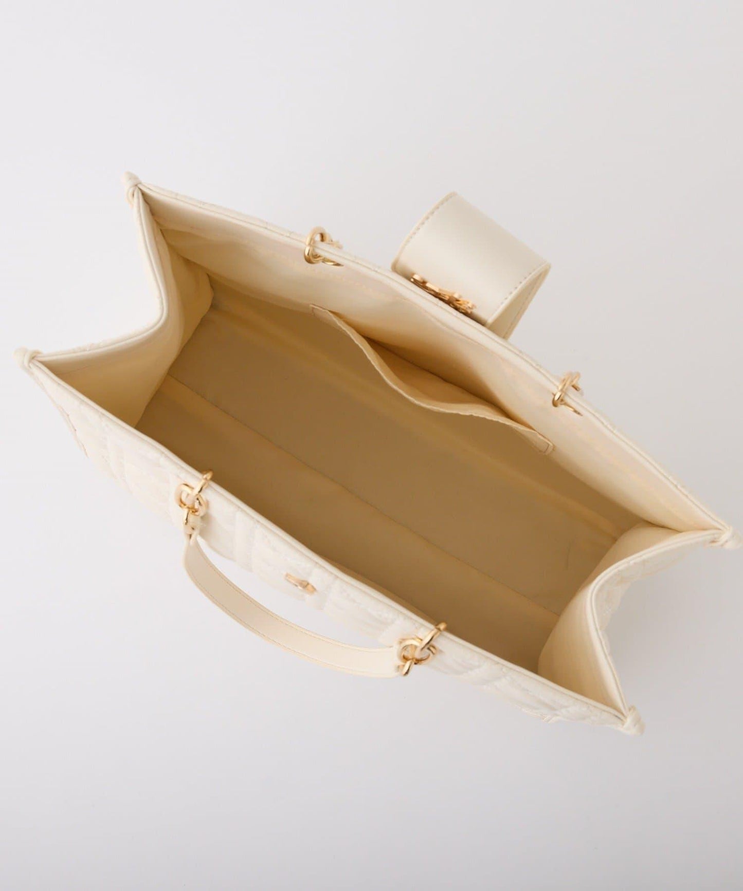 【復刻】帶徽章絎縫可摺疊托特包