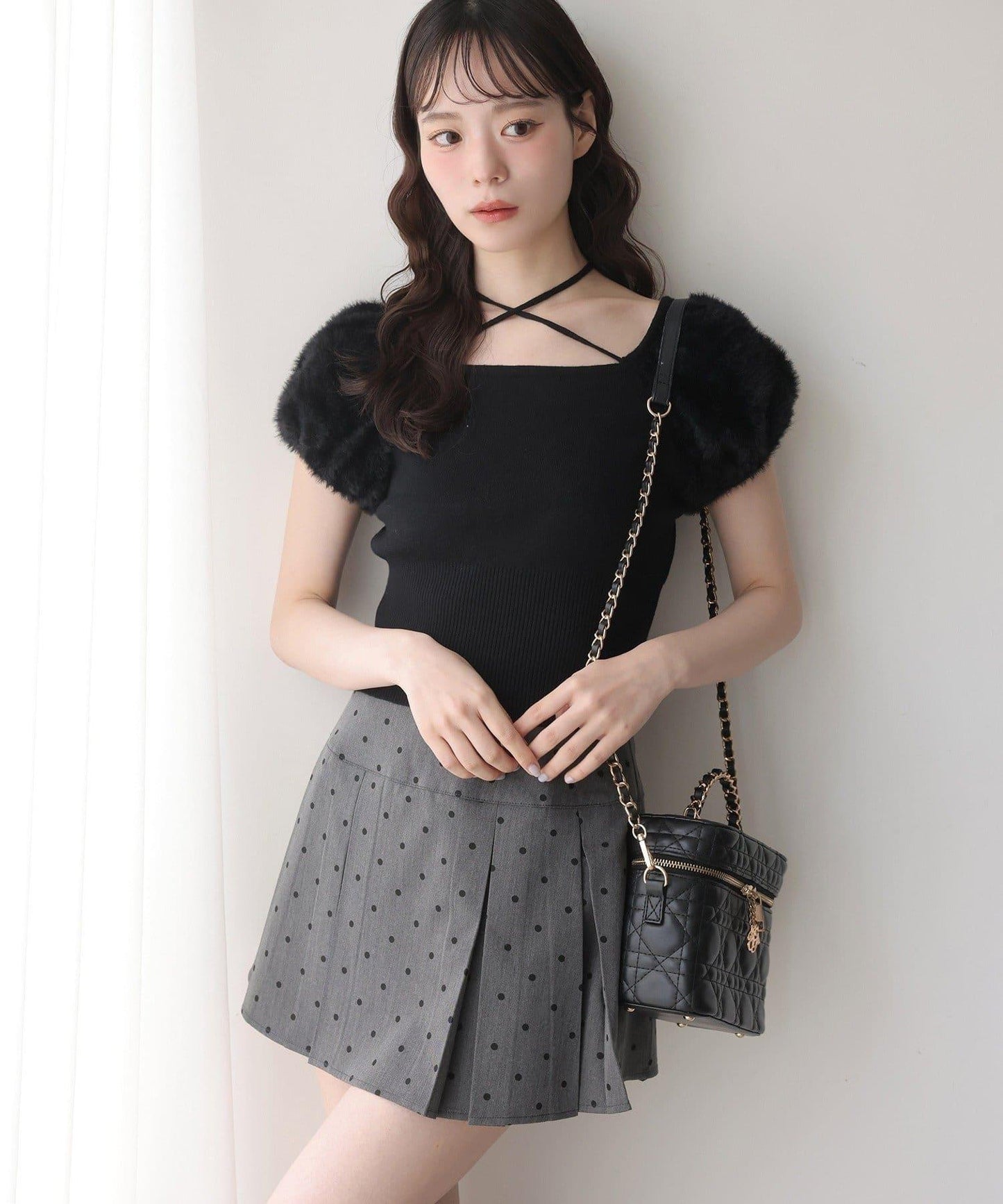 帶吊飾絎縫化妝包