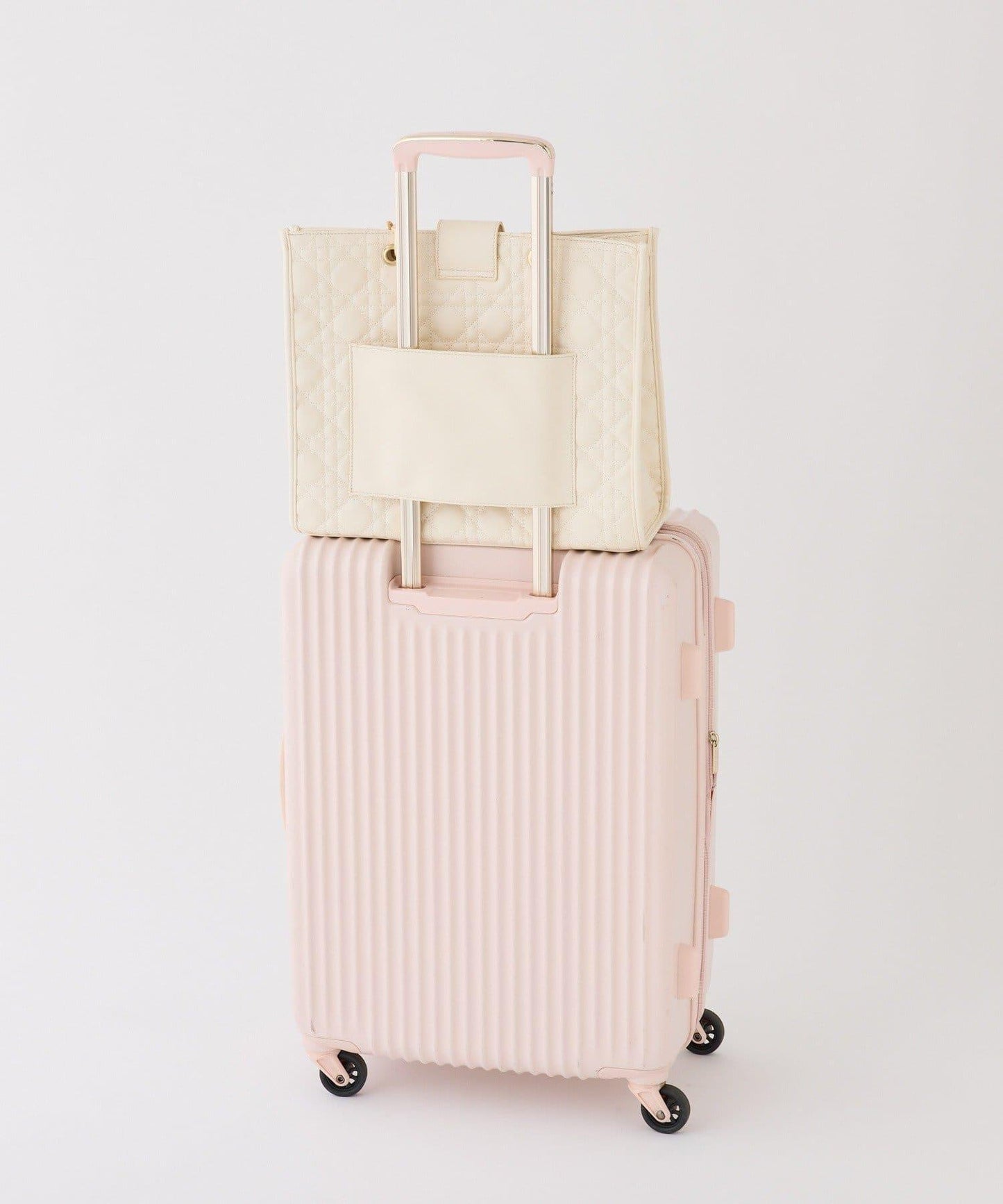 【復刻】帶徽章絎縫可摺疊托特包