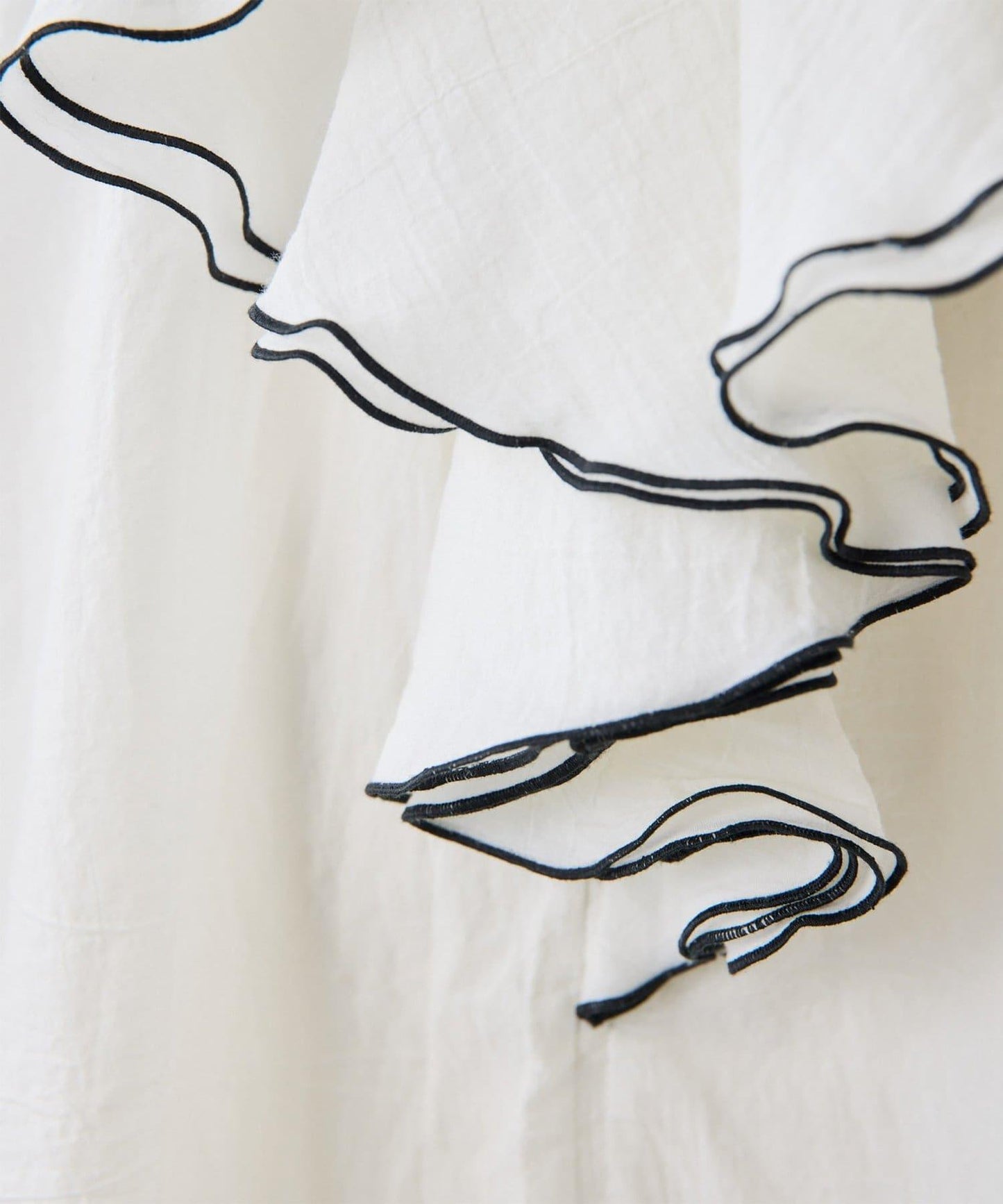 棉質荷葉邊襯衫